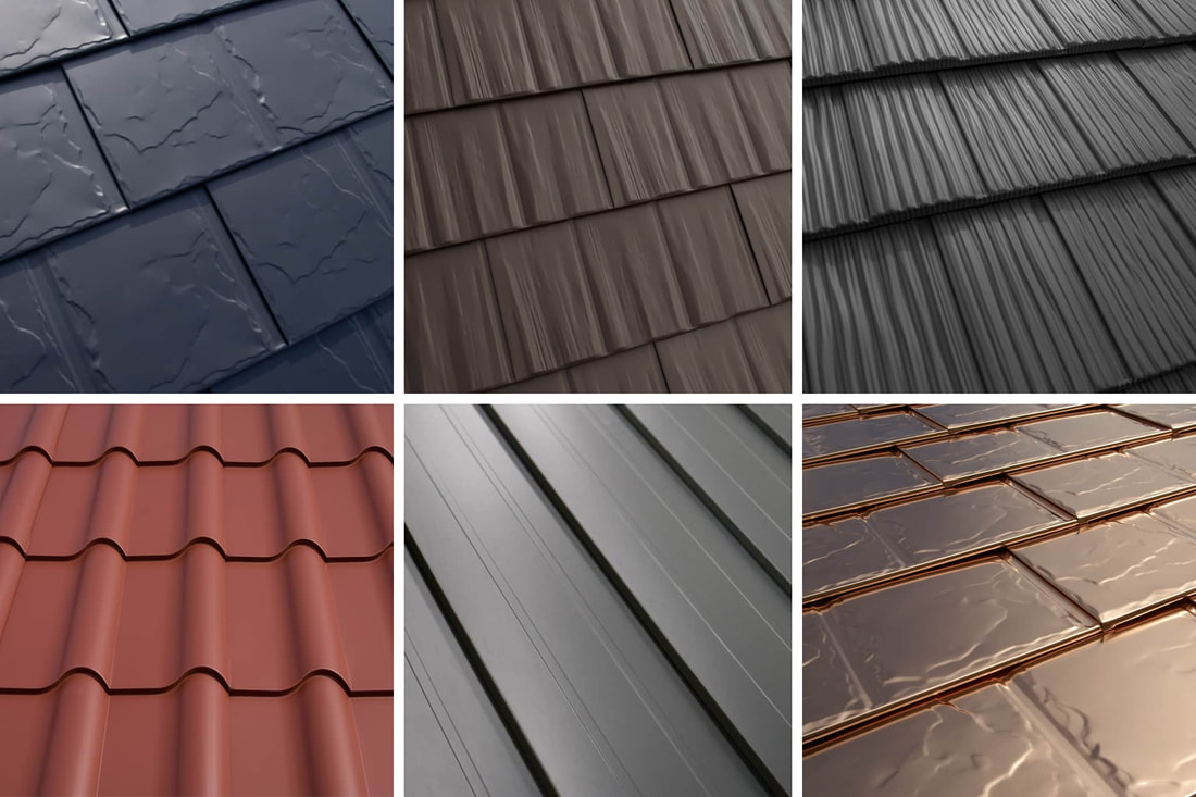 various roofing materials
